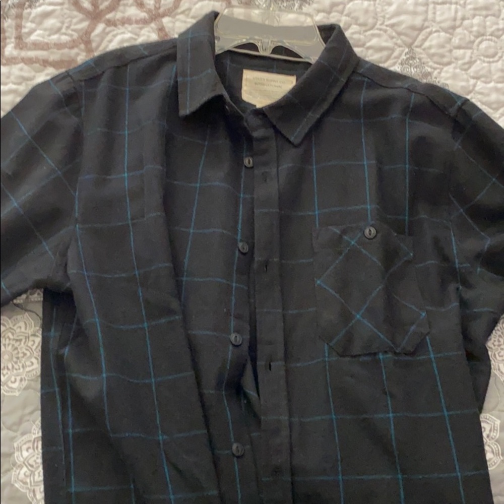 Black flannel with design